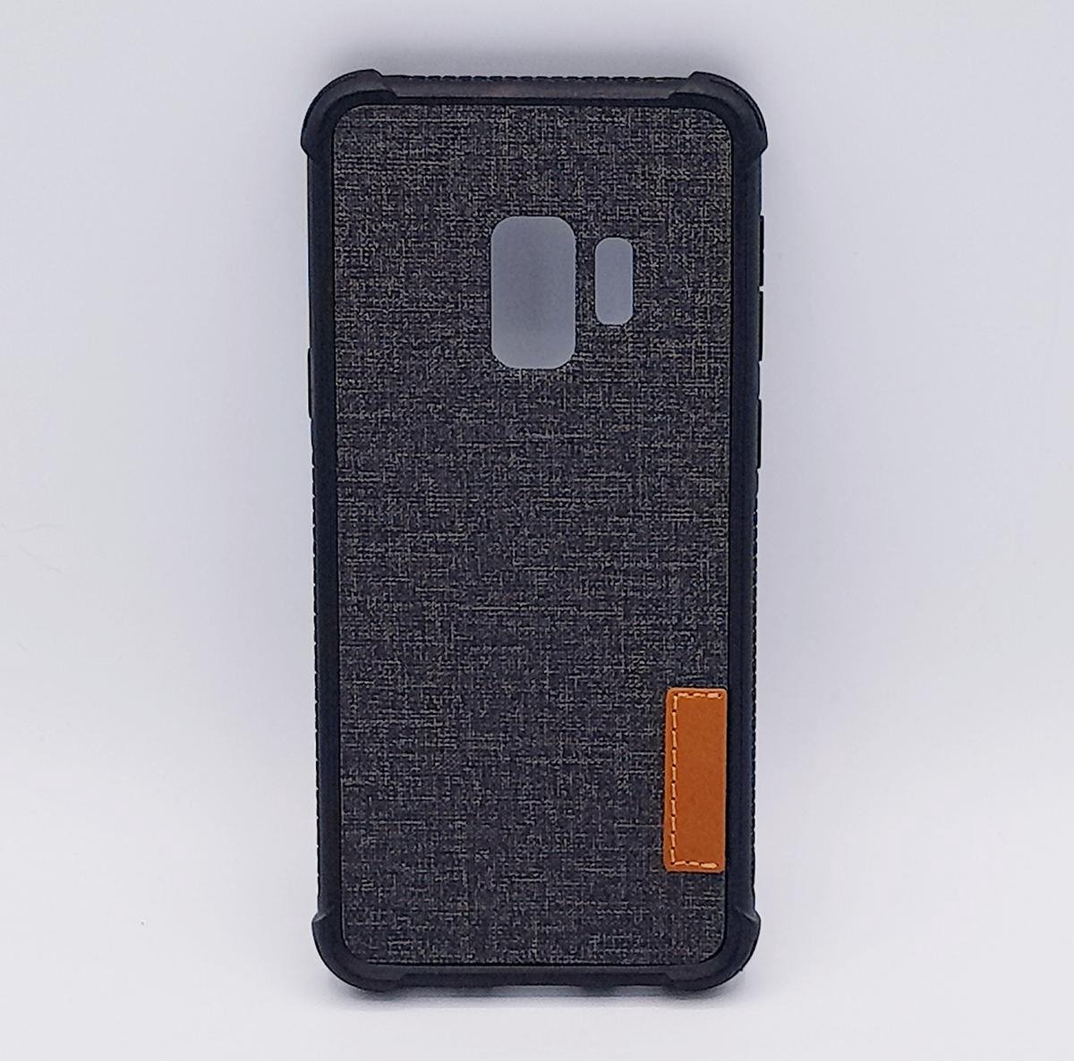 Geschikt voor Samsung Galaxy S9 – hoes, cover – TPU – Jeanslook – zwart