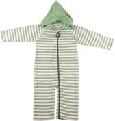 Ducksday onesie unisex - Green stripe - 74/80