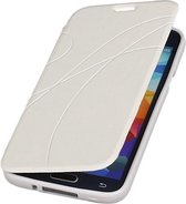 Bestcases Wit TPU Booktype Motief Hoesje Samsung Galaxy S5