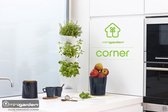 Minigarden® Corner - Basis Set Hoek voor verticale tuin - geschikt voor max. 3 planten - GROEN