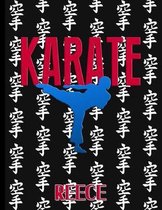 Karate Wide Ruled Notebook