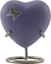 Urnencenter Aria Butterfly Hartjes urn - Urn - Urn voor as - Urn Hond - Urn Kat - Urn Deelbewaring - Mini Urn - Kunstobject