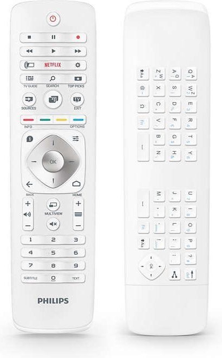 Philips afstandsbediening Wit met Netflix knop voor alle Philips TV's |  bol.com
