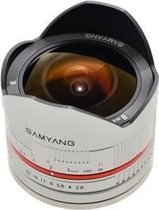 Samyang 8mm F2.8 UMC Fisheye - geschikt voor Sony E - Zilver