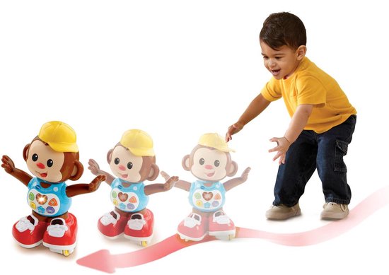 VTech Baby Swing & Speel Aap - Cadeau - Educatief & Interactief Baby Speelgoed - met Liedjes & Geluiden - 1 tot 3 Jaar - VTech