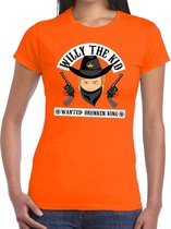 Oranje Alexander Willy the Kid cowboy shirt / t-shirt oranje dames -  Koningsdag kleding S