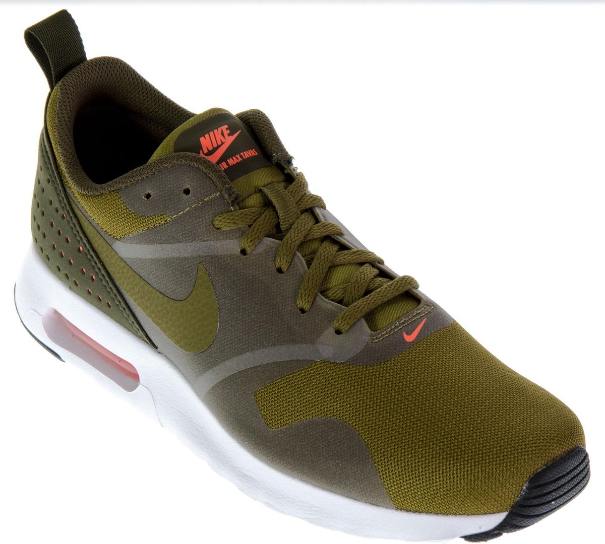 Nike Tavas Sneakers - Maat 41 - Mannen - groen/grijs/roze | bol.com