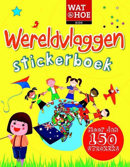 Cover van het boek 'Wereldvlaggen stickerboek'
