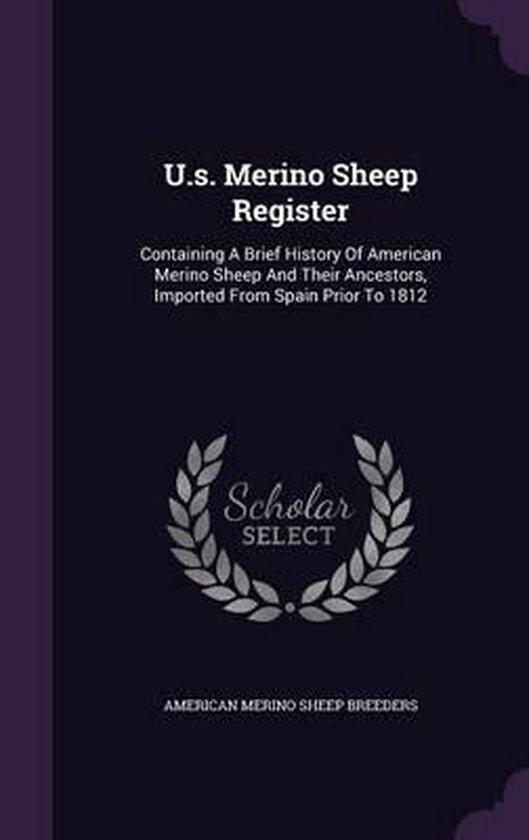 U.S. Merino Sheep Register 9781354145975 Boeken