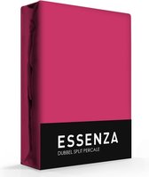 Drap-housse Essenza Premium Percal Split 160x200 Framboise