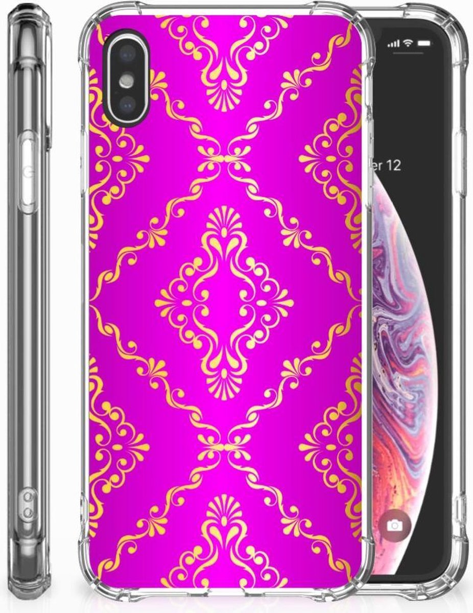 Anti Shock Case Apple iPhone Xs Max Barok Roze