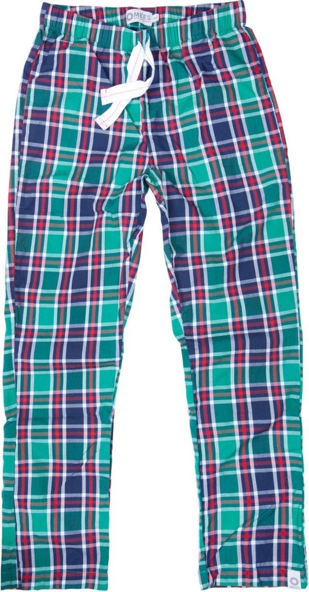 MEES Pyjamabroek jongens-groen-donkerblauw-geruit-maat 140 | bol.com