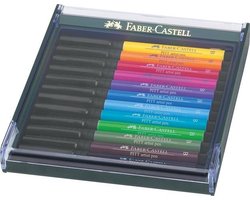 Faber-Castell tekenstift - Pitt Artist Pen - set Bright 12 stuks - FC-267421