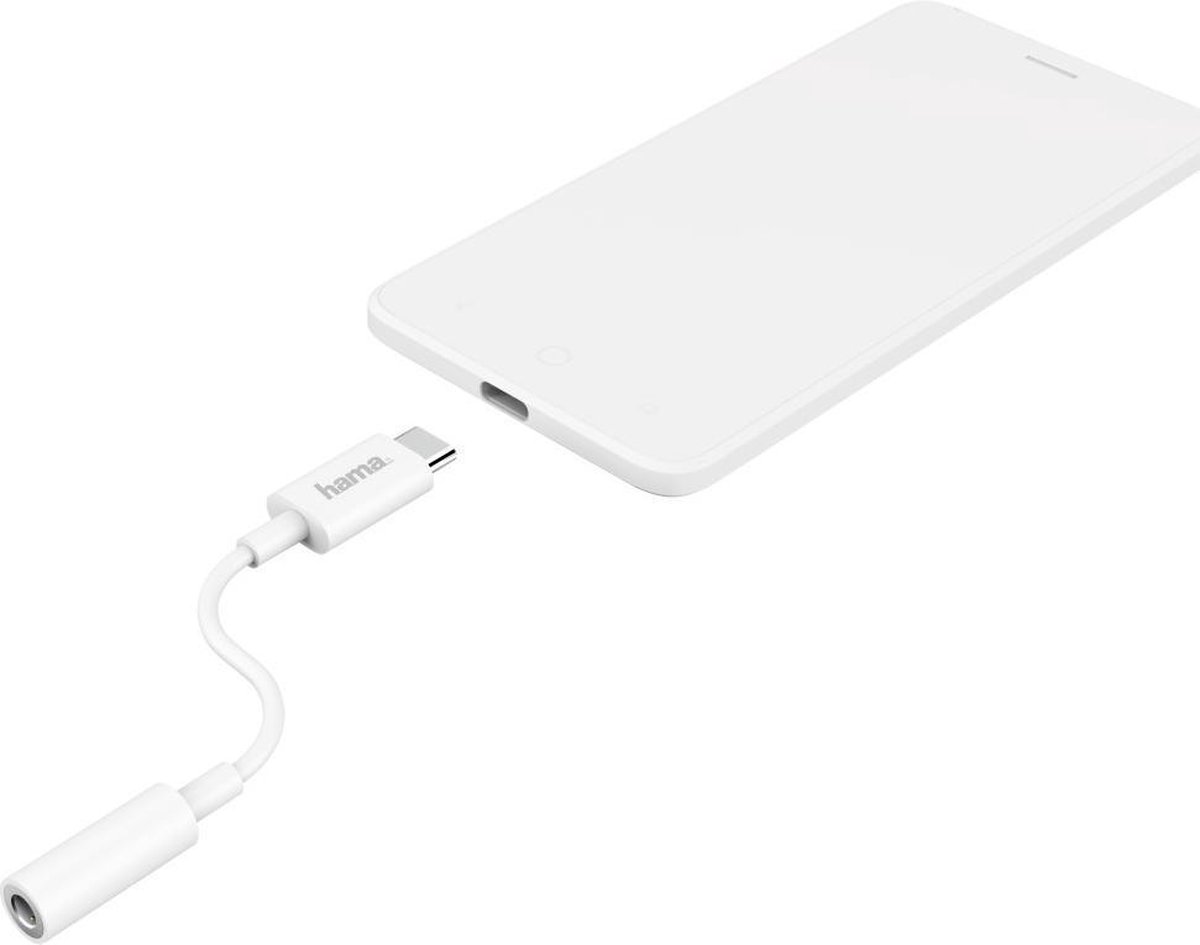Hama USB-C-adapter Naar 3,5-mm-audio-aansluiting Wit | Games | bol.com