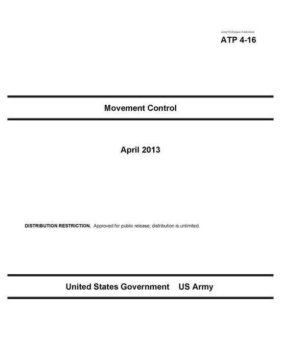 Army Techniques Publication ATP 4-16 Movement Control April  ... - cover