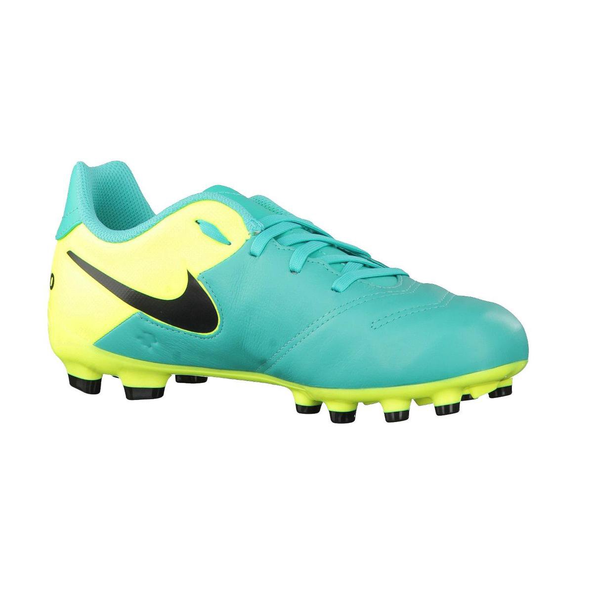 Nike Tiempo Legend VI FG Voetbalschoenen - Maat 38.5 - Unisex -  Aquablauw/geel/zwart | bol.com
