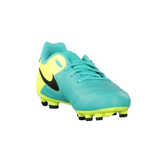 Nike Tiempo Legend VI FG Voetbalschoenen - Maat 38.5 - Unisex -  Aquablauw/geel/zwart | bol.com