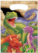 Dinosaurus feestzakjes 8 stuks