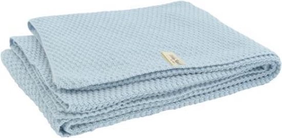 Jollein Little Naturals Drops - Ledikantdeken 100x150 cm - Blauw