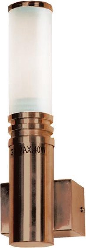 Wandlamp Inox Antiek + Lp 40W G9 Ip44