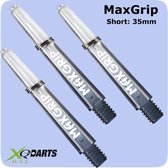 Dragon darts - Maxgrip – 5 sets (15 stuks) - dart shafts - zwart-doorzichtig - darts shafts - short - Cadeau