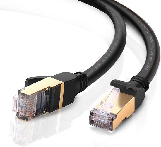 Cablu de retea plat S/STP CAT7 U7200W, 2 x RJ45, 4 perechi de fire