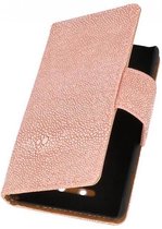 Devil Booktype Wallet Case Hoesjes voor Sony Xperia E dual C1605 L.Rose