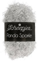 SCHEEPJES PANDA SPARKLE - 352 DIAMOND [ ZILVER GRIJS ] PAK MET 5 BOLLEN a 100 GRAM.