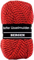 Bergen rood gemeleerd 160 - Botter IJsselmuiden PAK MET 10 BOLLEN a 100 GRAM. INCL. Gratis Digitale vinger haak en brei toerenteller