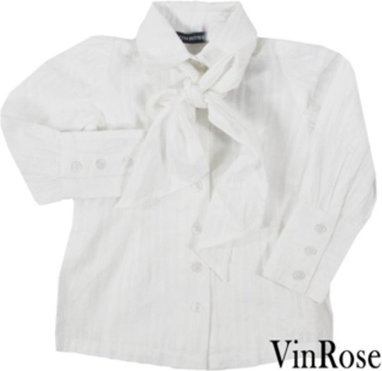 bad Omgeving Vrijlating Vinrose - Winter - meisjes - blouse - Knotty - wit - maat 92 | bol.com