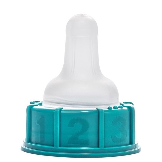 Materni 10x Babyfles 120 ml - 10 gebruiksklare zuigflessen met afsluitdop en large slow flow speen met speenbeschermer. van Materni — afbeelding 2