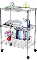 Bol Com Metalen Keukentrolley Op Wielen Klassieke Roltafel Keuken Badkamer Trolley Kast