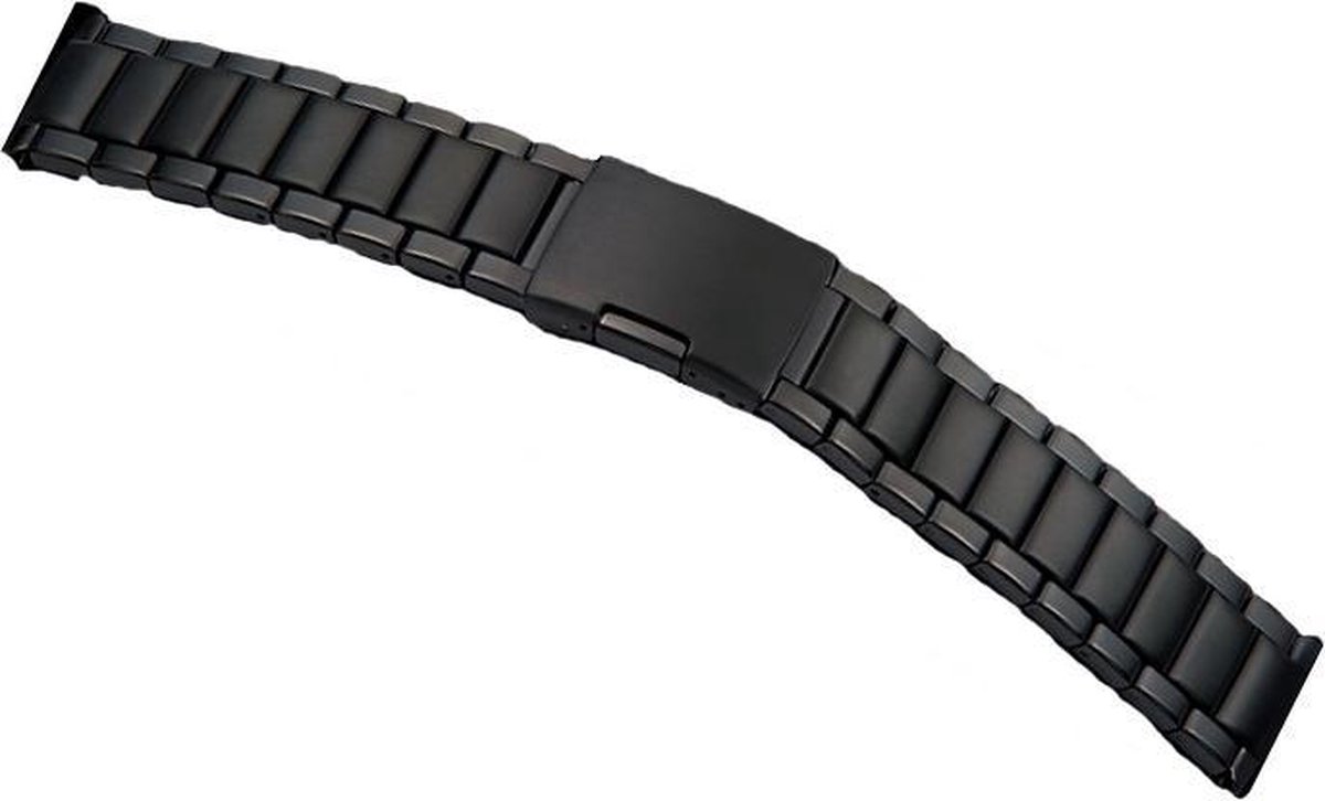 QUARKZMAN Horlogebandje van roestvrij staal met snelsluiting, verstelbare horlogeband van metaal, voor mannen en vrouwen, Zilverkleurig., 22 mm, Armband