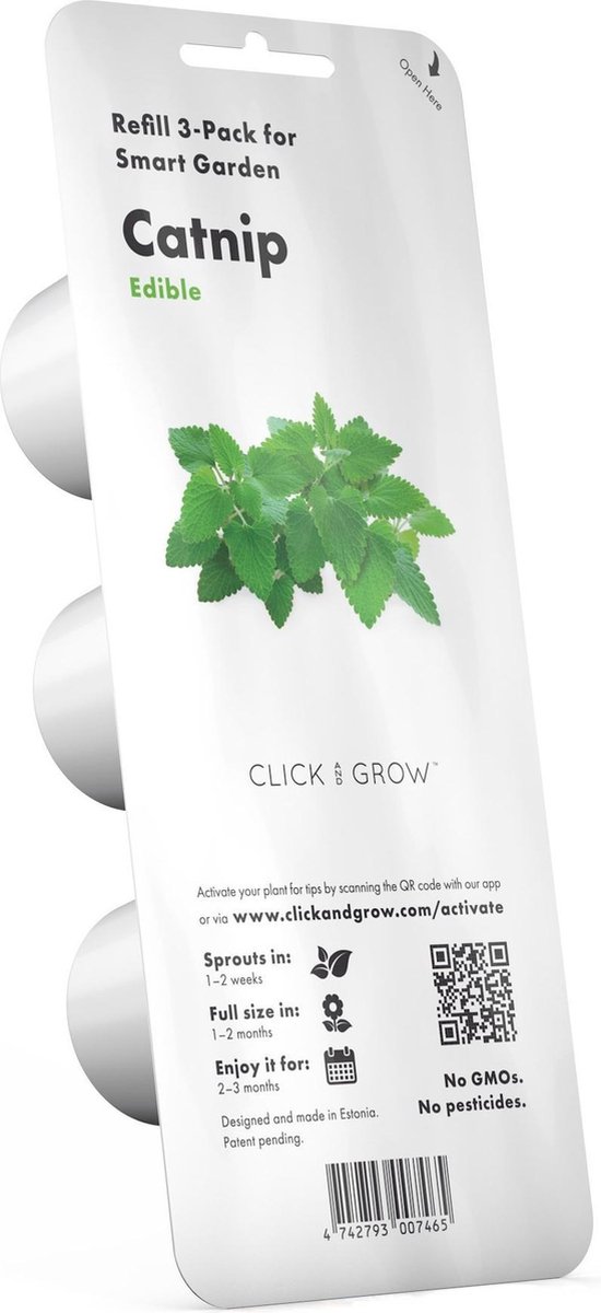 click and grow Catnip plant pods