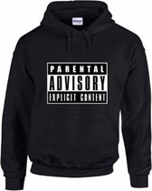 Hippe sweater | hoodie | Parental Advisory Explicit Content | maat small | printed by topmen