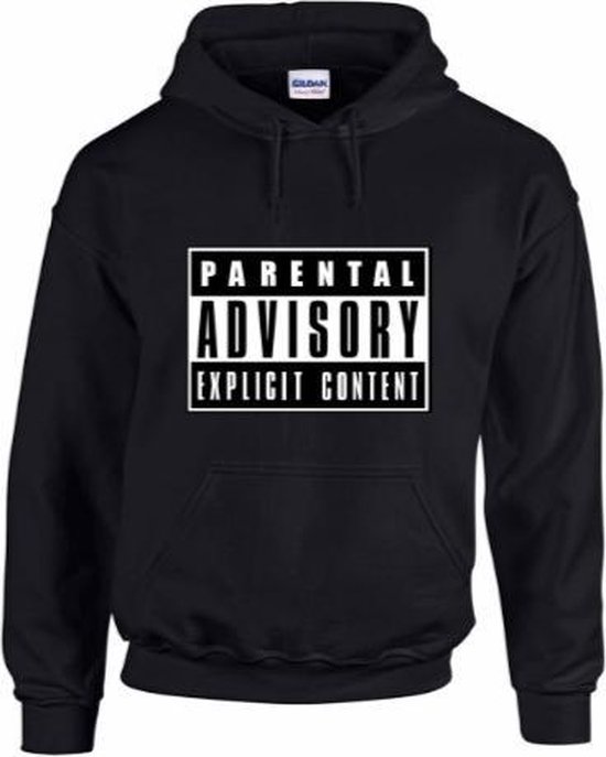 Hippe sweater | hoodie | Parental Advisory Explicit Content | maat small |  printed by... | bol.com