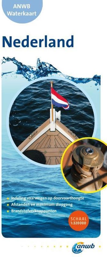 Cover van het boek 'ANWB Waterkaart Nederland'
