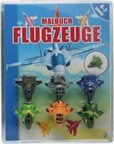 Malbuch mit Flugzeuge