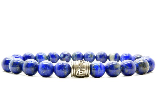 Beaddhism - Armband - Lapis - Guru - 8 mm - 23 cm