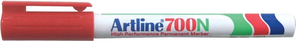 Viltstift Artline 700 rond 0.7mm rood - 12 stuks - 12 stuks