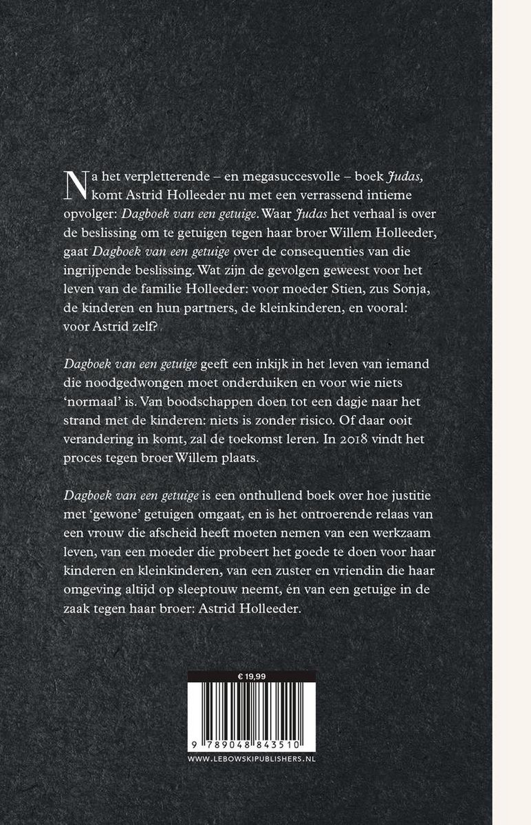 Dagboek van een getuige - back cover