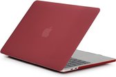 Macbook Case voor New Macbook PRO 13 inch met of zonder Touch Bar 2016/2017 - Laptop Cover - Matte Wijnrood