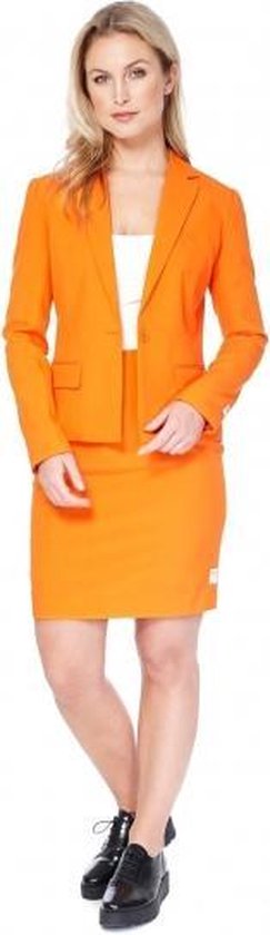 ondernemen Schijn vlotter Dames mantelpakje oranje 36 (s) - verkleedkleding | bol.com
