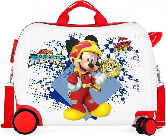 Disney Ride-on Koffer reiskoffertje Mickey Mouse 34 Liter Junior Wit | bol