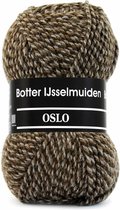 Oslo bruin gemeleerd 103 - Botter IJsselmuiden. PAK MET 5 BOLLEN a 100 GRAM. PARTIJ 45222.