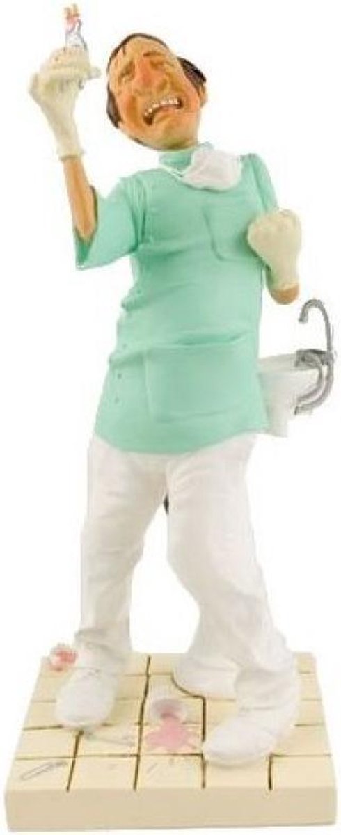 Tandarts - man - beeldje – beroepen – professions – Guillermo Forchino – 9x10x21 cm