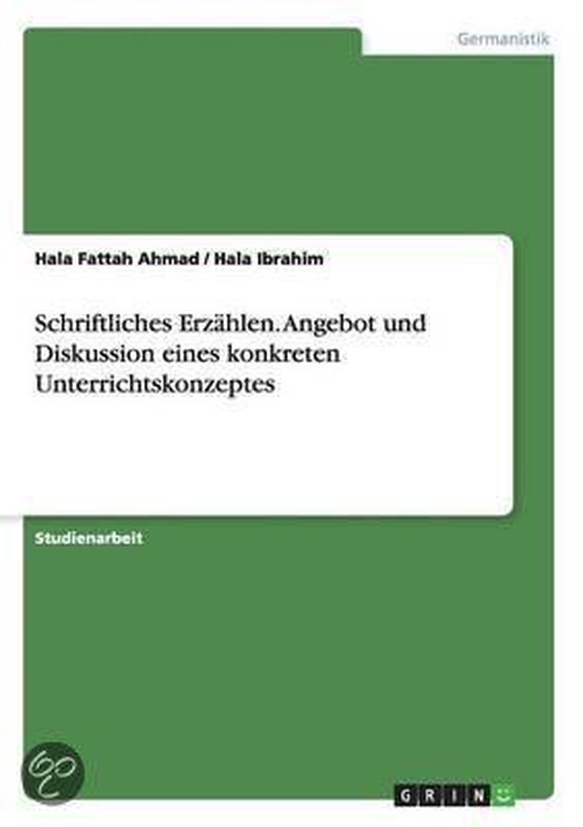 Bol Com Schriftliches Erzahlen Angebot Und Diskussion Eines Konkreten Unterrichtskonzeptes