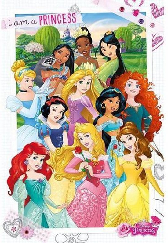 Poster Disney prinsessen 61 x 91,5 cm