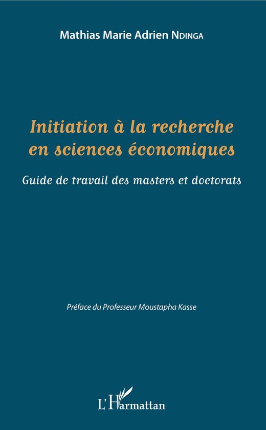 Initiation à la recherche en sciences économiques - cover