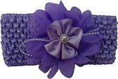 Jessidress Baby Haarband Meisjes Hoofdband Grote Haarbloemen Accessoires - Lila